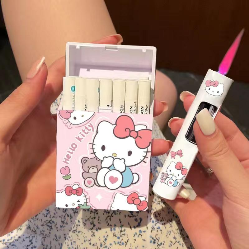 Tändare Och Rökverktyg |   Söt Tecknad Doraemon Cigarettask 20 Stycken, Hel Rund Tändare, Högkvalitativ Rosa Cigarett, Vind- Och Tryckbeständig. Tändare Och Rökverktyg Tändare Och Rökverktyg